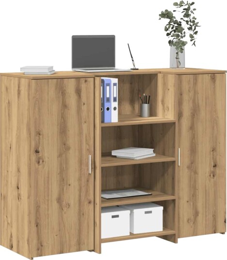 Resepsjonspult artisan eik 135x50x103,5 cm konstruert tre Resepsjonspult artisan eik 135x50x103,5 cm konstruert tre