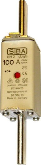 Siba Knivsikring 2000413.125 NH2, Gl/Gg 125 A, 3-Pakning