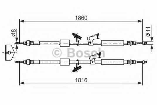 Bremsewire BOSCH 1 987 482 189 Bremsewire BOSCH 1 987 482 189