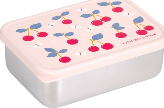 A Little Lovely Company Matboks Stainless Steel, Cherries