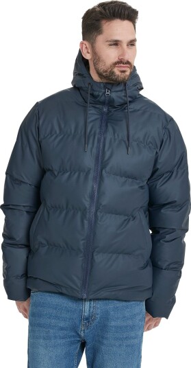Weather Report Quinn PU Puffer Vinterjakke Herre Navy L