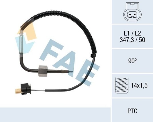 FAE 68029 Sensor, eksostemperatur