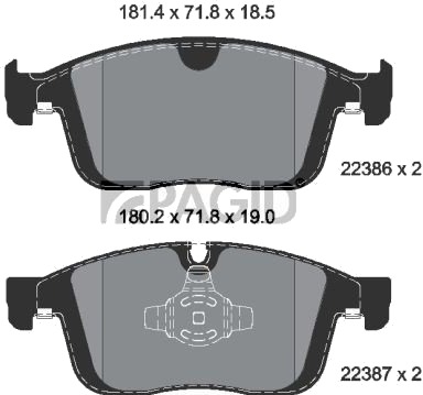 PAGID T2575N Bremseklosser