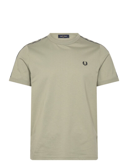 Fred Perry Contrast Tape Ringer Tee Khaki green M