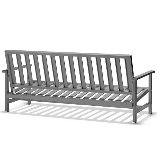 Fri Form Sofa 3 personers aluminium grå