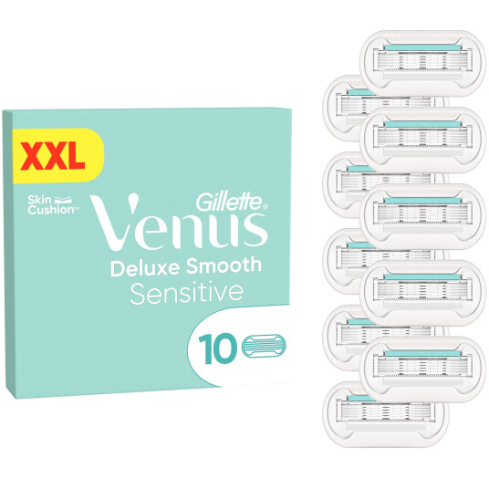 Gillette Venus 10 pcs. Deluxe glatte Sensitive barberblader