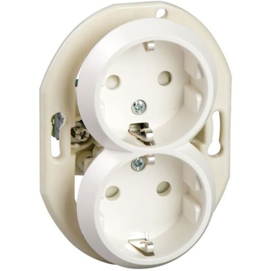 Schneider Electric Renova WDE011122 Stikkontakt uten ramme, jordet, 2-veis