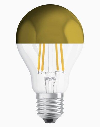 Osram LED-pære CL A 37 Toppforspeilet Gold E27 4W (37W) Osram LED-pære CL A 37 Toppforspeilet Gold E27 4W (37W)