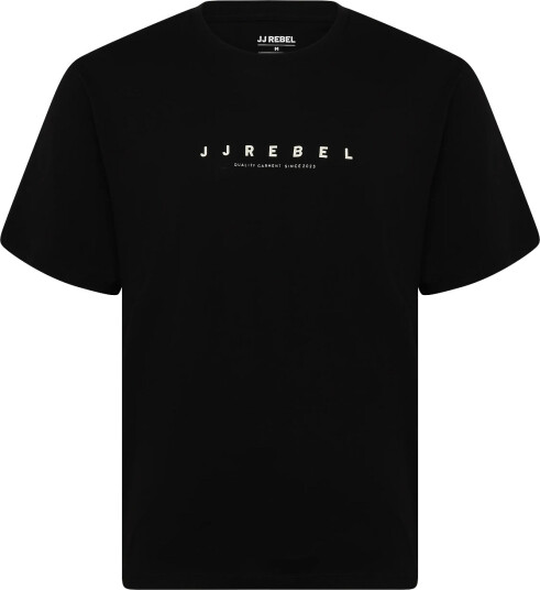 JJ REBEL Jrebrocky Logo Tee Ss Crew Neck Sn Black S