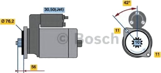 BOSCH 0 986 016 980 Starter