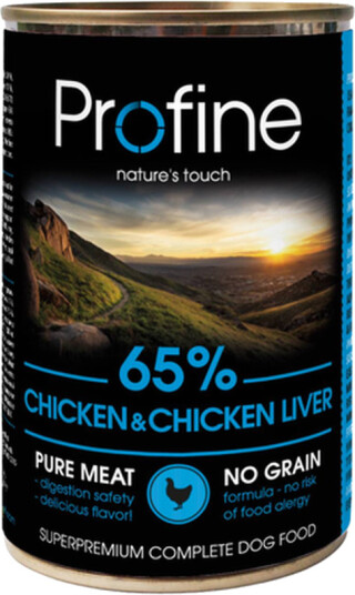 Profine 65 % Kylling med Lever Våtfôr til Hund 400 g