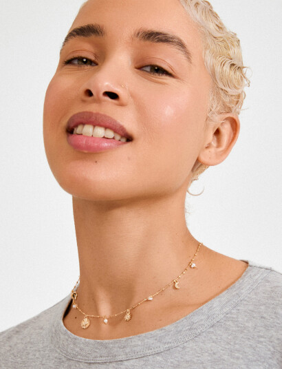 Pilgrim Mylan Necklace Gold Plated Gold ONE SIZE Pilgrim Mylan Necklace Gold Plated Gold ONE SIZE