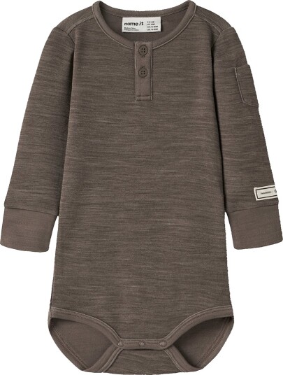 Name It Body I/e - NbmWyla - Morel - Name It - 50 - Langermet Body - Brun