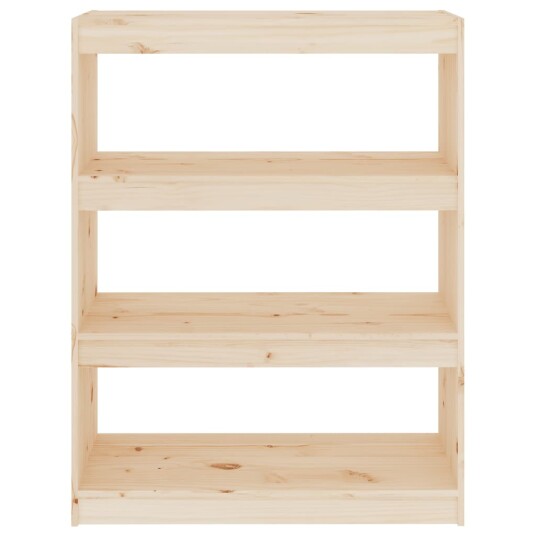 vidaXL Bokhylle/romdeler 80x30x103,5 cm heltre furu