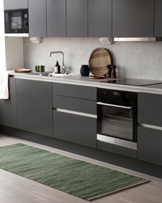 Kilands Stil dark green – håndvevd ullteppe