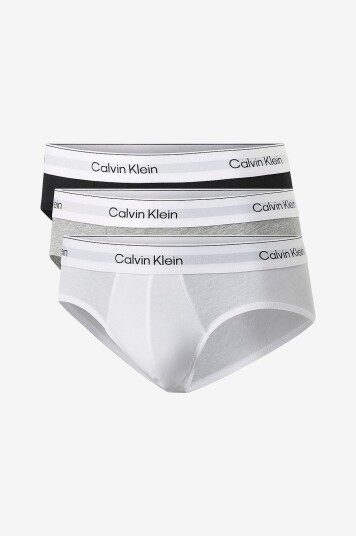 Calvin Klein Underbukser Hip Brief 3 pakning Grå