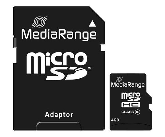 MediaRange - flash memory card - 4 GB - microSDHC