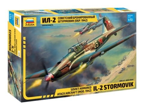 Zvezda 1/72 Soviet IL-2 Stormovik Model 1942 Zvezda 1/72 Soviet IL-2 Stormovik Model 1942