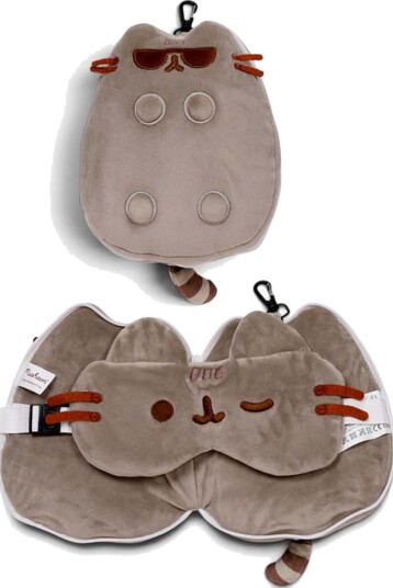 Relaxeazzz Plush Pusheen The Cat Reisepute & Øyemaske, Sunglasses Relaxeazzz Plush Pusheen The Cat Reisepute & Øyemaske, Sunglasses