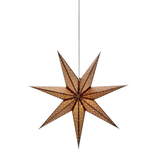 Markslöjd Adventstjerne glitter 45 cm bronse