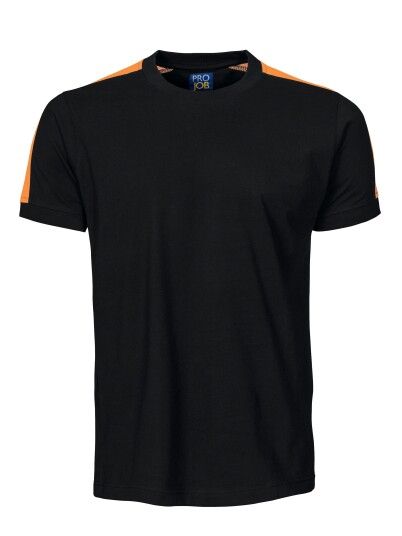 Projob ((((2019)))) T Shirt Black/orange 3XL