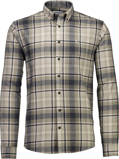 Lindbergh Checked Brushed Shirt L/S ARMY DUST S