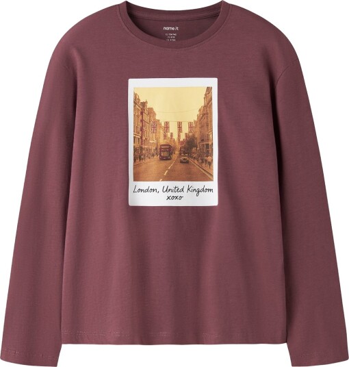Name It Genser NkfVotea Wild Ginger/London Name It 6 år (116) Genser Bordeaux