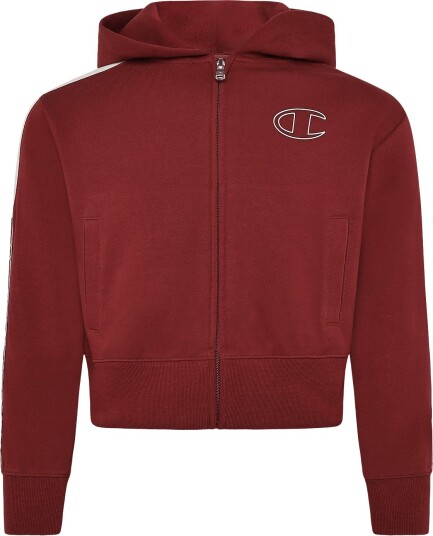 Champion Full Zip Hoodie Sweatshirt Burgundy 174 179