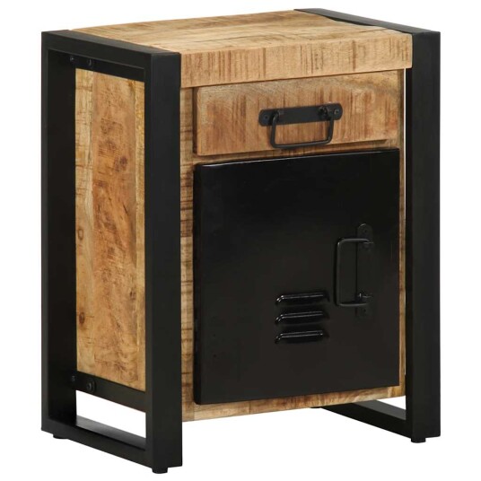  Nattbord 40x30x50 cm grovt heltre mangotre 8721158339324