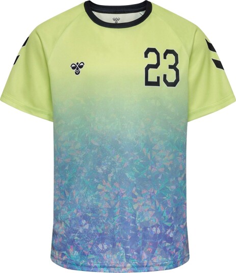Hummel T skjorte hmlSHIMMER Shadow Lime/Svart Hummel 9 år (134) T skjorte Blå Grønn Lyseblå