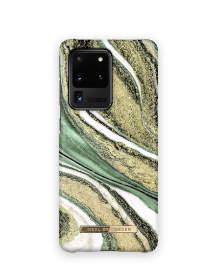 iDeal of Sweden Fashion Case Galaxy S20 Ultra Cosmic Green Swirl