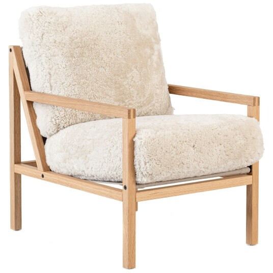 Jonas Ihreborn Seventy Five Wood Lenestol Eik / Saueskinn Moonlight Jonas Ihreborn Seventy Five Wood Lenestol Eik / Saueskinn Moonlight