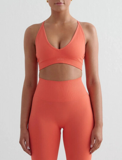 aim´n Shape Seamless Cross Back Bra - Orange - XL