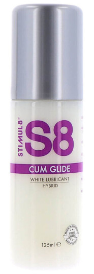 Stimul8: S8 Cum Glide, White Hybrid Lubricant, 125 ml