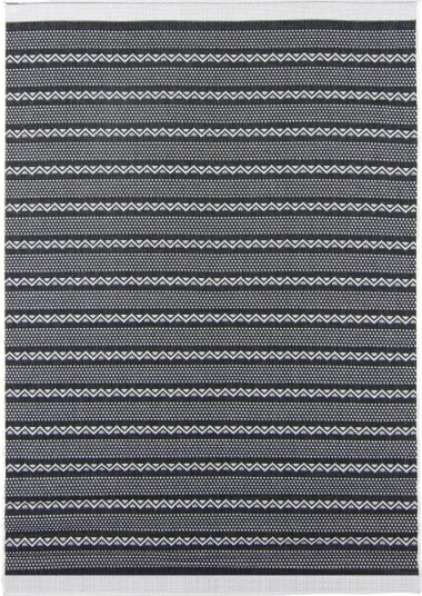 Innendørs/Utendørs tepper   Geiranger svart Størrelse: 80 x 200 cm