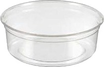Bæger Deli 200 Ml 8 Oz Ø117x36 Mm Rund Rpet Klar,10 Ps X 50 Stk/Krt