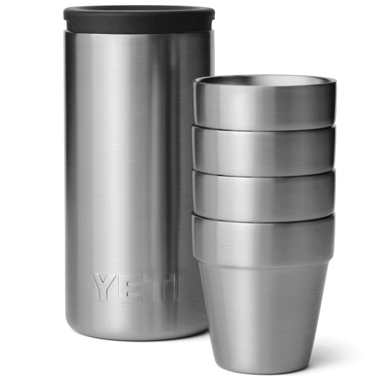 Yeti Rambler Shot Glasses with Carrying Case Stainless Steel Stainless Steel one_size Yeti Rambler Shot Glasses with Carrying Case Stainless Steel Stainless Steel one_size