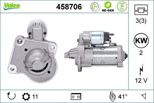 VALEO 458706 Starter VALEO 458706 Starter