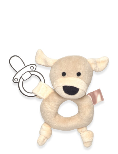 Geggamoja Ring Rattle Beige Doddi - Multi/patterned - ONE SIZE Geggamoja Ring Rattle Beige Doddi - Multi/patterned - ONE SIZE