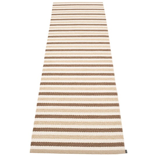 Pappelina Teo gulvteppe 70 cm x 240 cm, brown/beige/vanilla Pappelina Teo gulvteppe 70 cm x 240 cm, brown/beige/vanilla