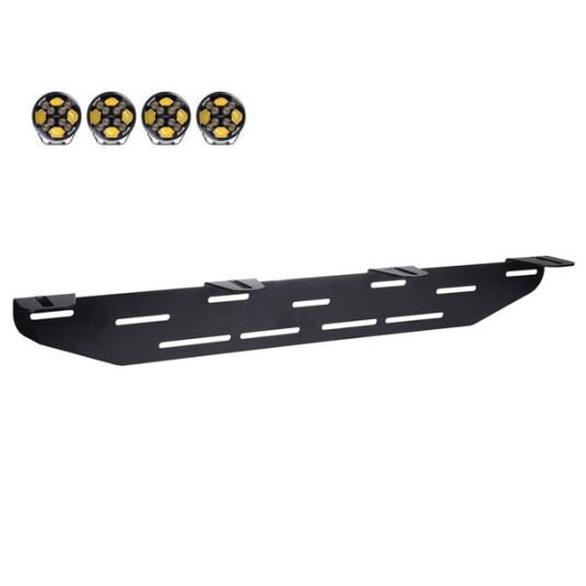 Ekstralysholder PURELUX HD 4 lys maks. 240 mm Svart