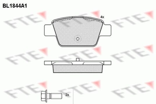 Bremseklosser FTE 9010423 Bremseklosser FTE 9010423