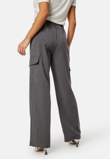 ONLY Verena Pull-Up Cargo Pant Medium Grey Melange XS/32 ONLY Verena Pull-Up Cargo Pant Medium Grey Melange XS/32