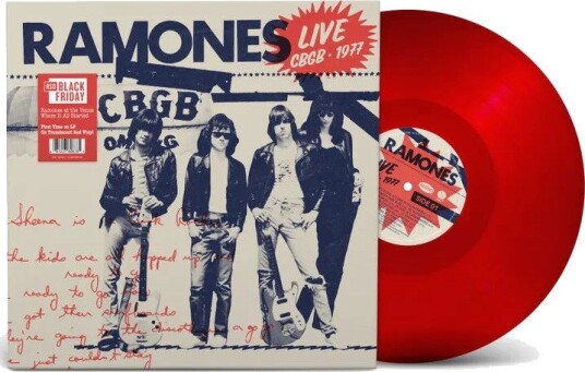 Ramones Live Cbgb 1977 Rsd Black Friday 2025 Limited Edition Vinyl