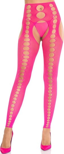 Sømløs, ugjennomsiktig suspender-tights – rosa Strømpebukser 9244-029|O/S