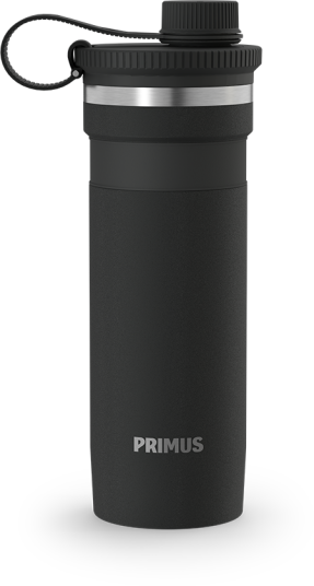 Primus Mika Wide Insulated Bottle 0.5 L Drink Cap Cliffside Ash