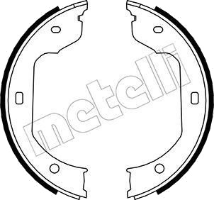Bremseskosett håndbrems METELLI 53 0019 Bremseskosett håndbrems METELLI 53 0019