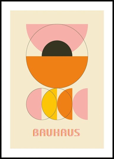 Bauhaus Color Shapes No.4 Plakat Plakat / 40x50cm