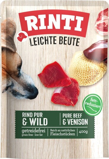 Rinti Våtfôr Sparepakke Light Prey Rent Storfekjøtt Og Vilt 30 X 400 G Rinti Våtfôr Sparepakke Light Prey Rent Storfekjøtt Og Vilt 30 X 400 G