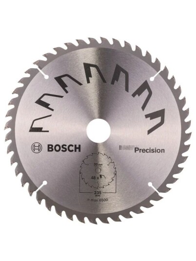 Bosch Sirkelsagblad PRECISION D= 235 mm, borediameter= 30 mm, T= 48